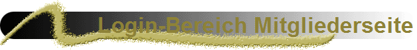 Login-Bereich Mitgliederseite